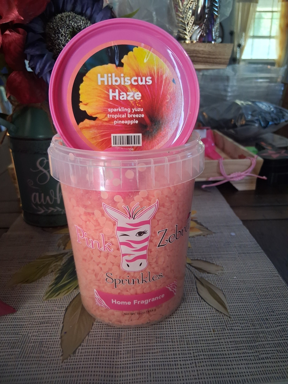 Pink Zebra Hibiscus Haze Pink Home Fragrance Sprinkles